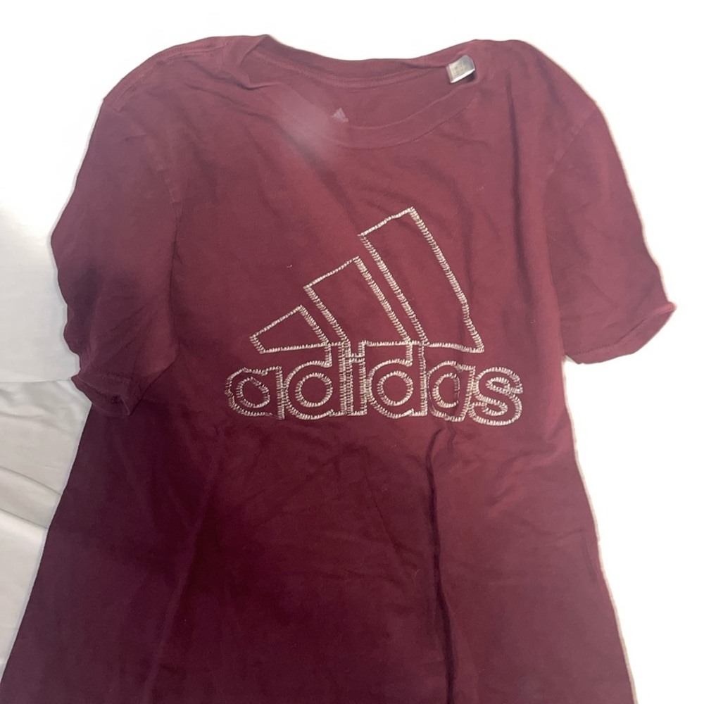 Maroon Adidas Tee